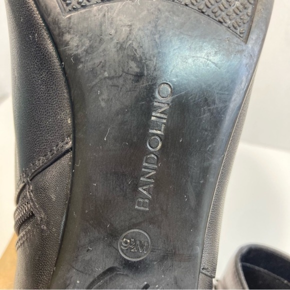 Bandolino Masie Block Heel Leather Ankle Boots Buckle Detail Fall Booties 9.5 - Picture 10 of 13